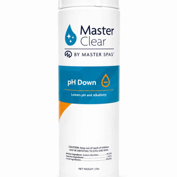 Master Clear pH Down 3 lb | Fast-Dissolving Spa & Hot Tub pH Reducer