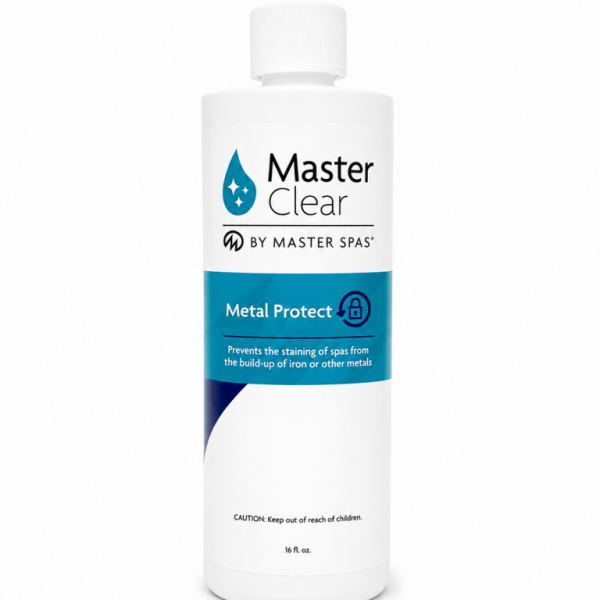 Master Clear Metal Protect 16 oz | Prevent Metal Stains & Scale in Hot Tubs & Swim Spas